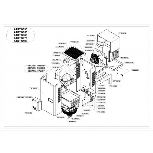 ATSTW Range - CONDENSATE EVAPORATION TRAY