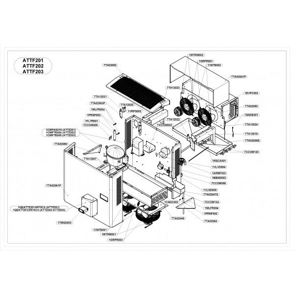 LATTF201 ATTF202 & ATTF203 LEFT CONDENSER FIXING BRACKET